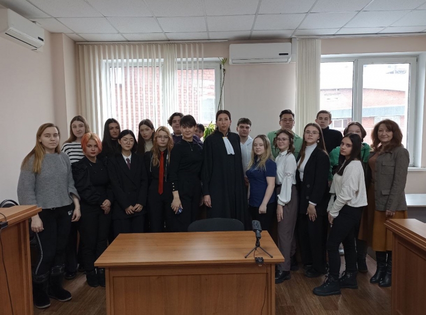 Визит студентов на Судебный участок № 119 Кировского района г. Иркутска
